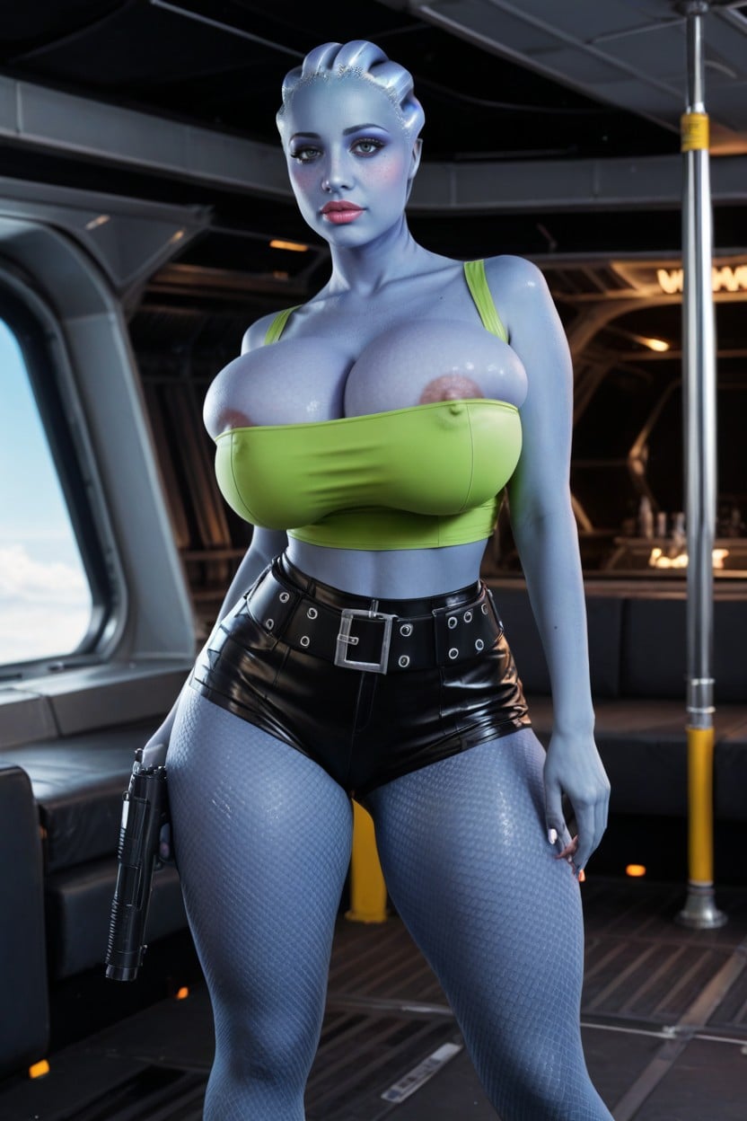 Liara From Mass Effect, Hips, Cosplay AI Porn