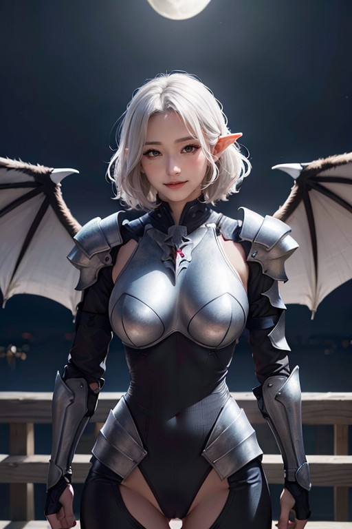 Full Armor, Demon Horns, Full Plate Armor AI Porn