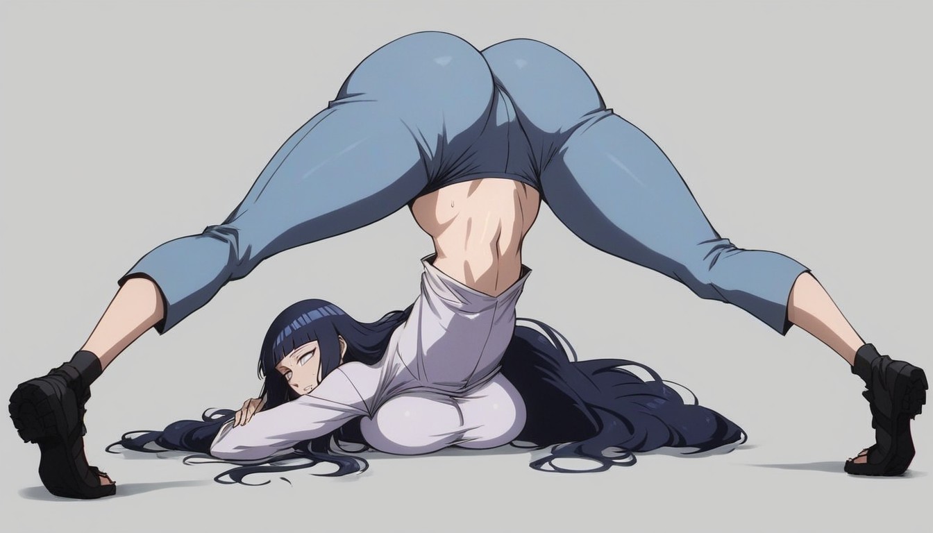 Very Long Legs, Expression, Loose Pants Hentai AI Porn