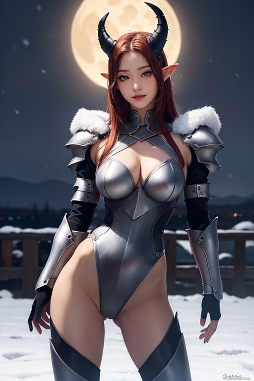 Black Plain Background, Malicious Smile, Fit Body AI Porn