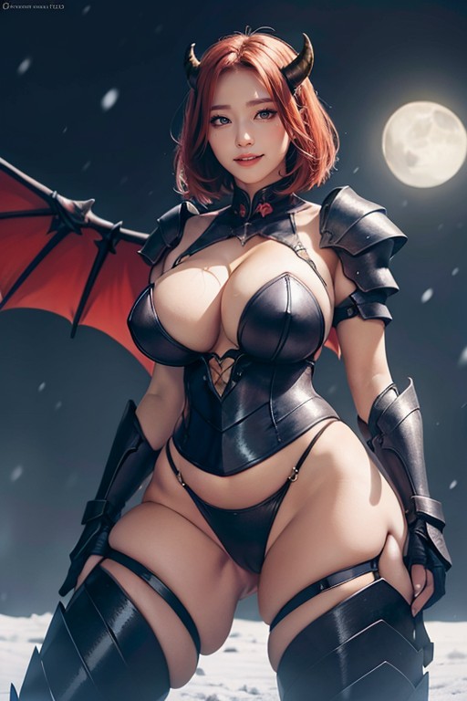 Big Moon, Body, Cold Moonlight AI Porn