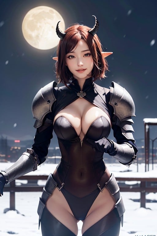 Armor Gloves, Body, Red Eyes AI Porn