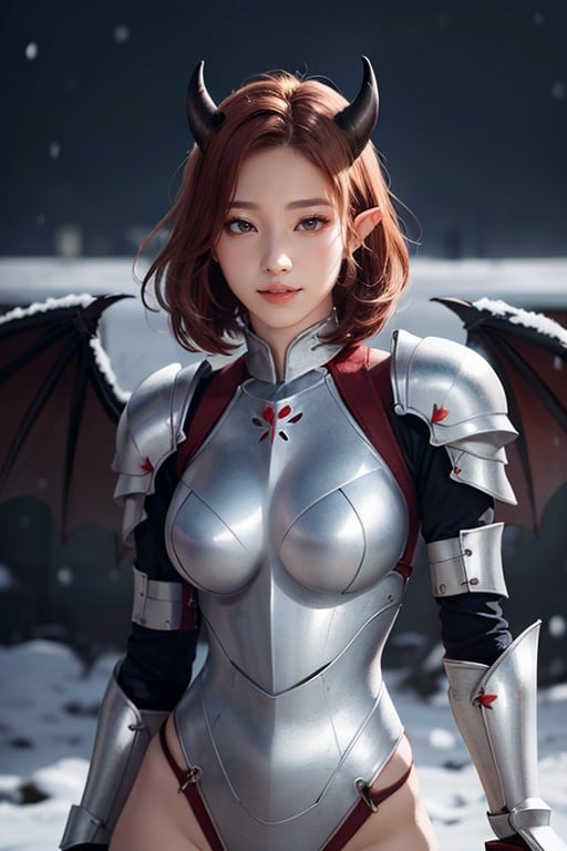 Spreading Legs, 25+, Big Demon Wings AI Porn