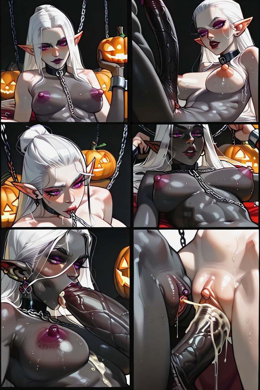 Jack'o Lantern Position, Full Sex Scenes, Jet Black Skin Woman Hentai AI Porn
