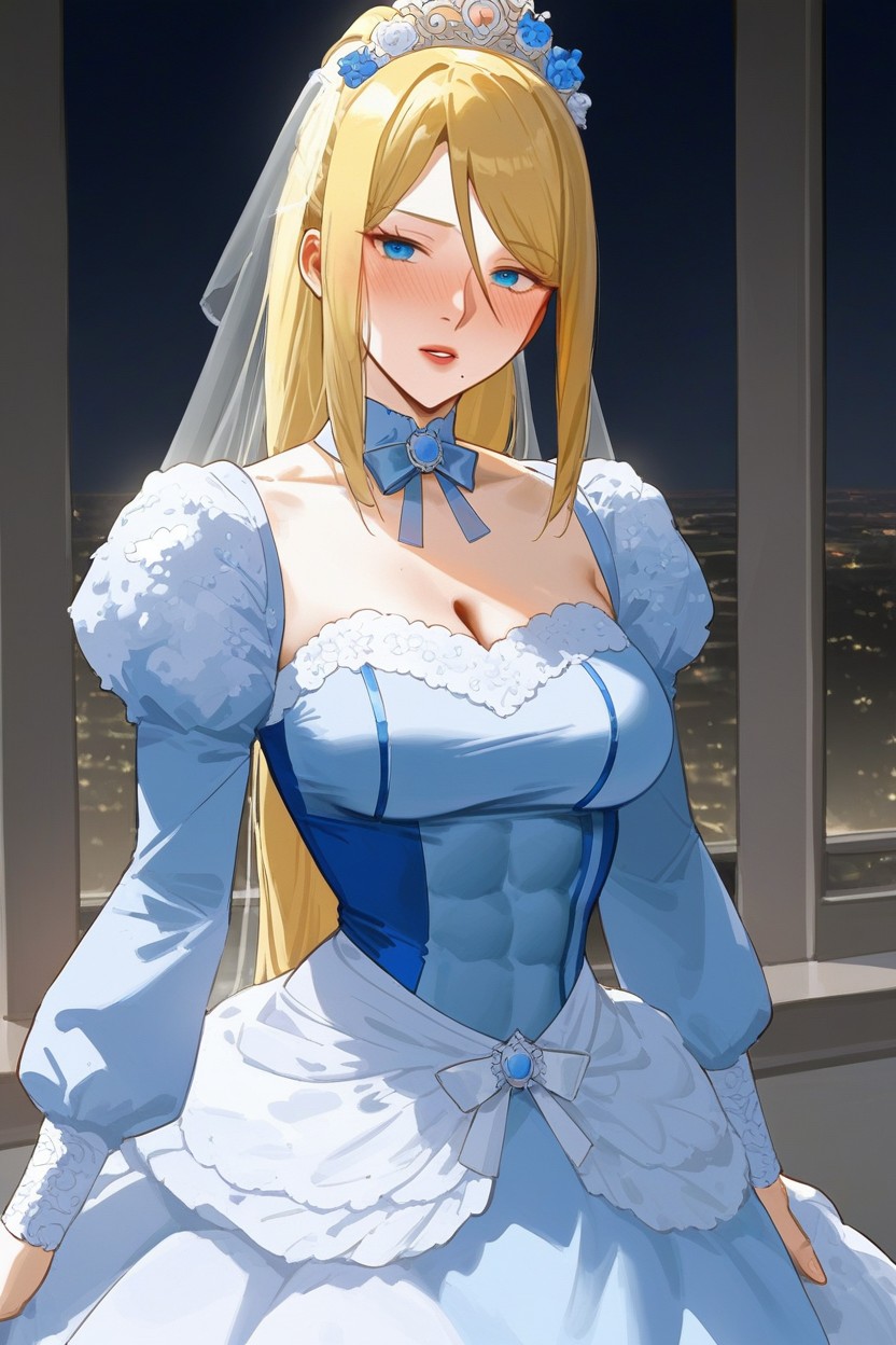 Front View, Long Poofy Skirt, Giant Poofy Hoopskirt AI Porn