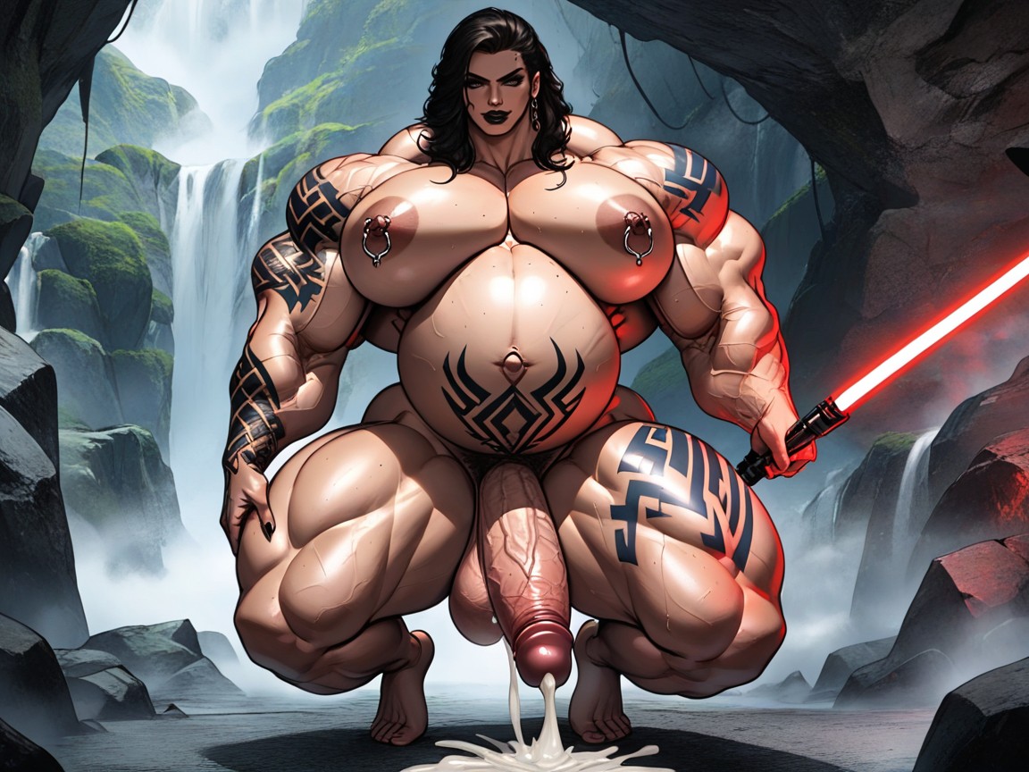 Wold Biggest Cock, Hyper Veiny Penis, Extreme Massive Ripped Muscles Futa Porno IA transsexuelle