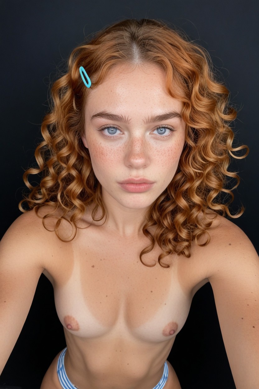 Soft Pale Skin, Top Down, Freckled Skin AI Porn