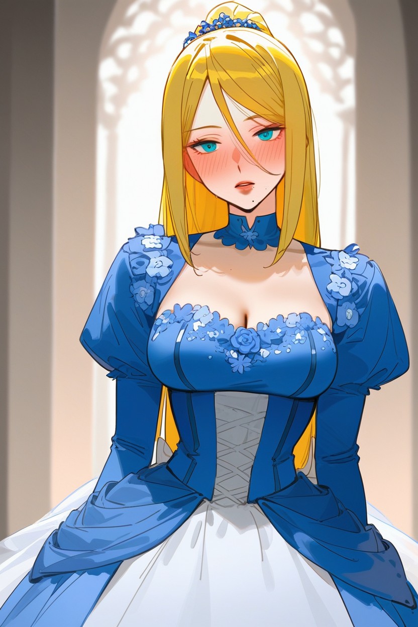 High Dress Collar, Delicate Features, Soft Face AI Porn