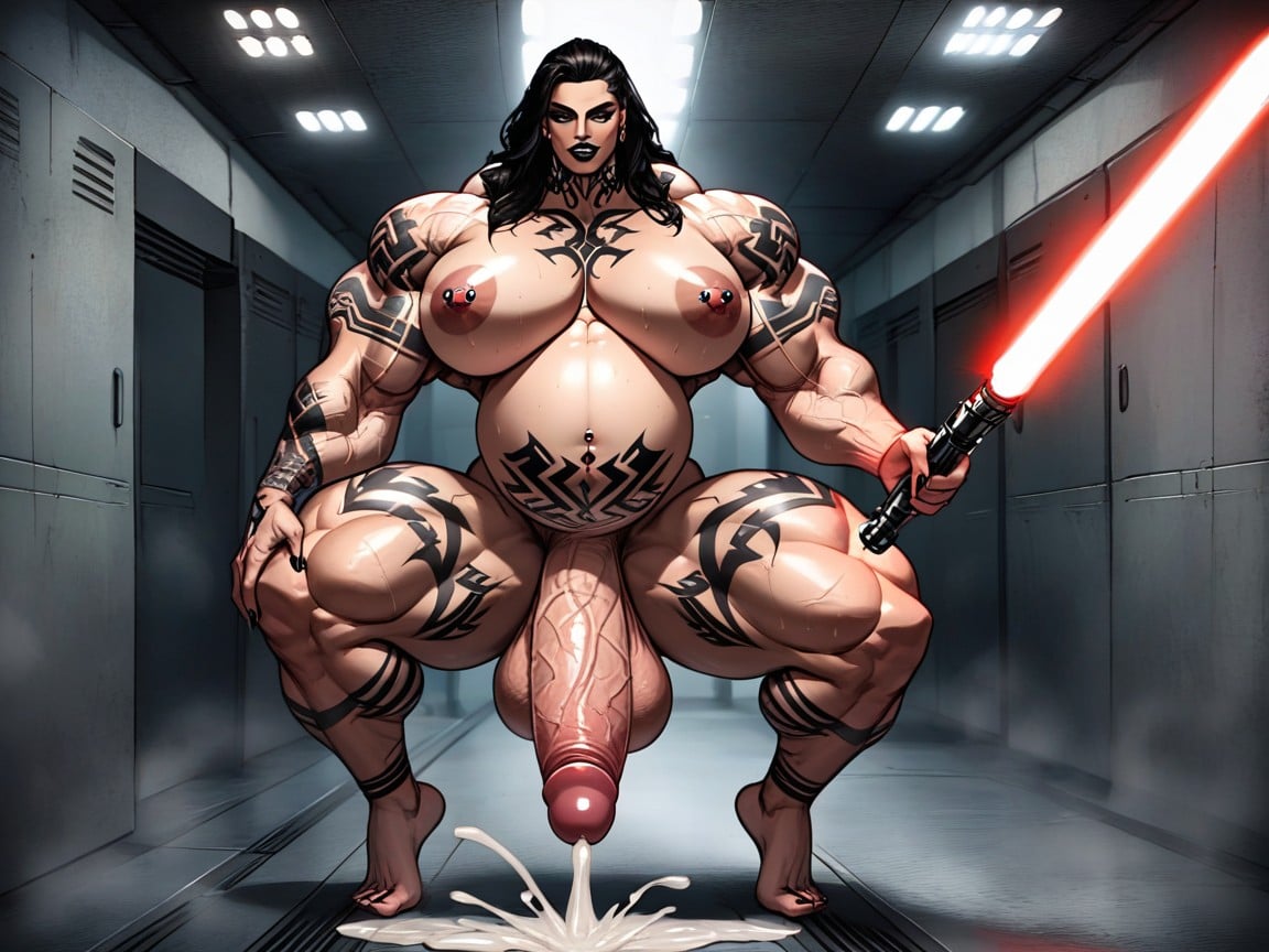 Tattoo Every On Body, Veiny Futa Bodybuilder, Hyper Tall Porno shemale IA