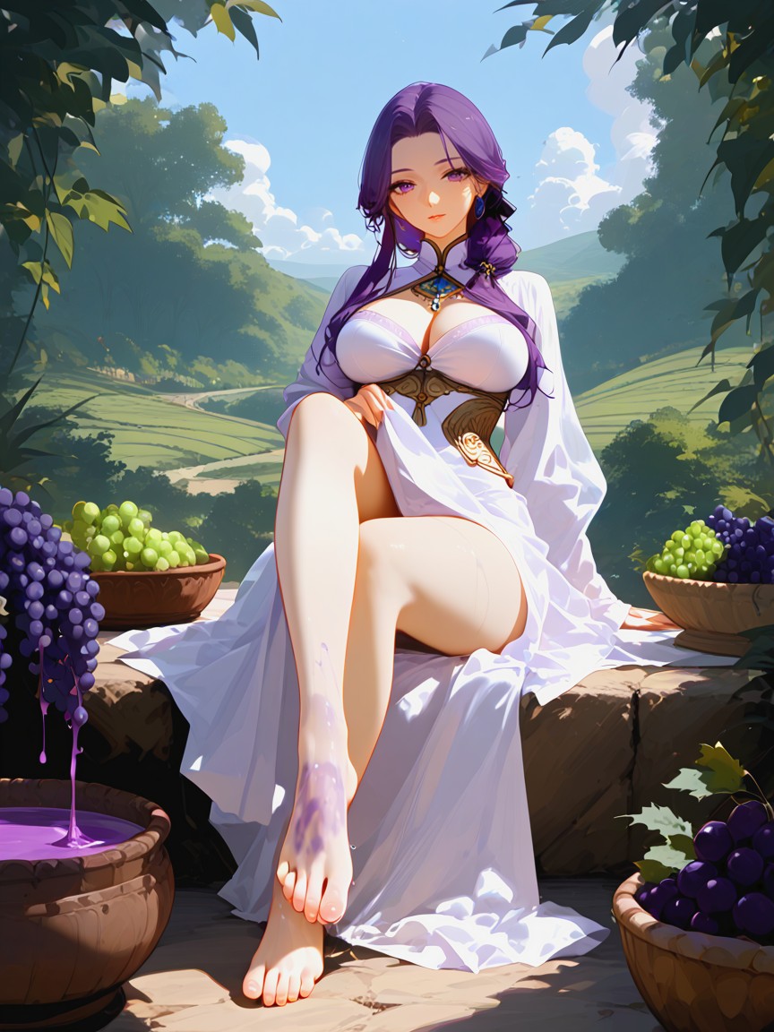 Scenery, Lifting Dress Up, Ultra Detailed Hentai AI Porn