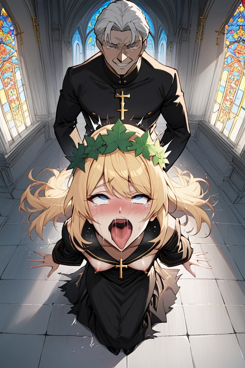 Rough Sex, Leaf Crown On Head, Pleasure Hentai AI Porn