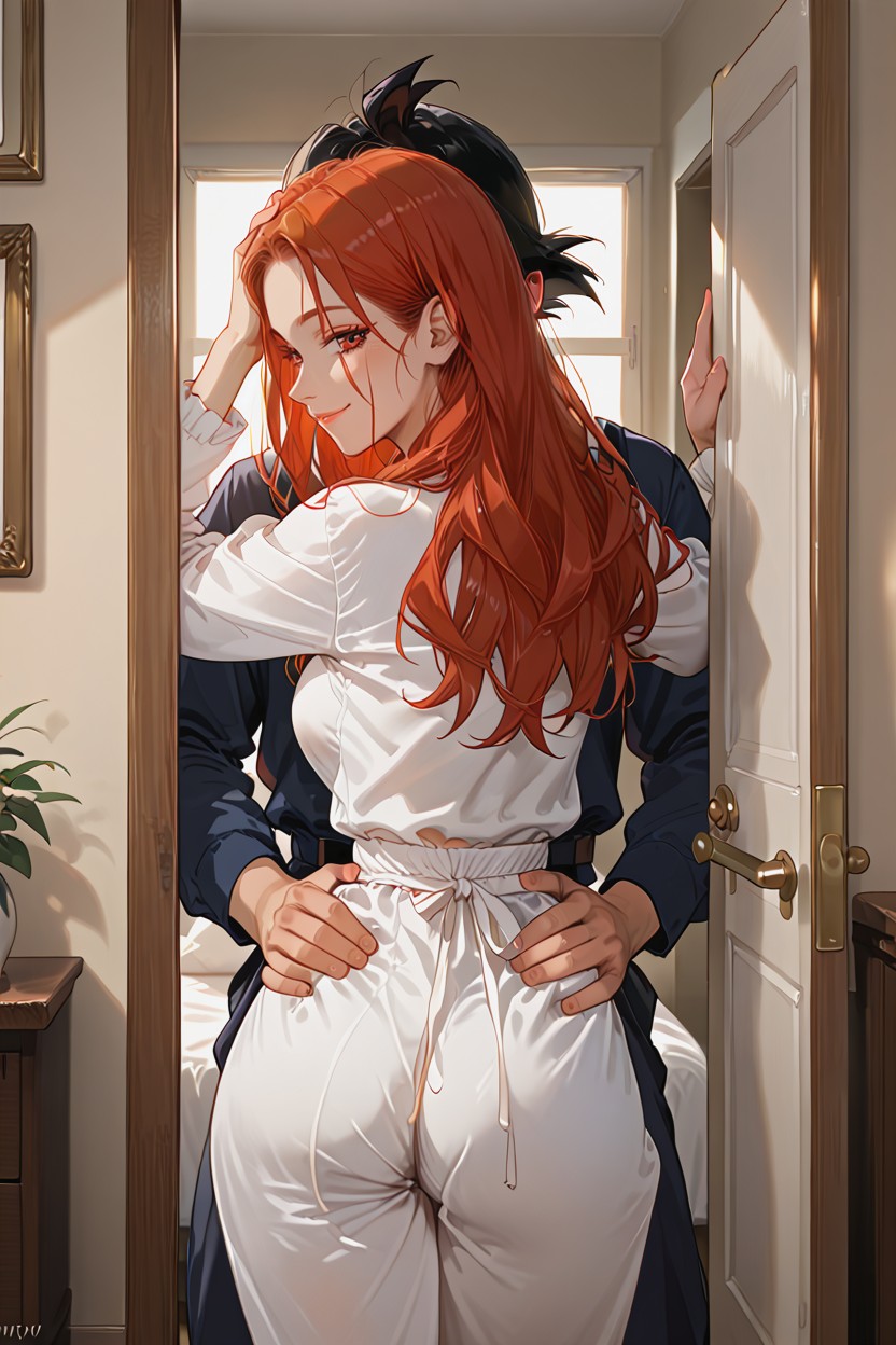 Medium Breast, Hourglass Figure, Long Hair Hentai AI Porn