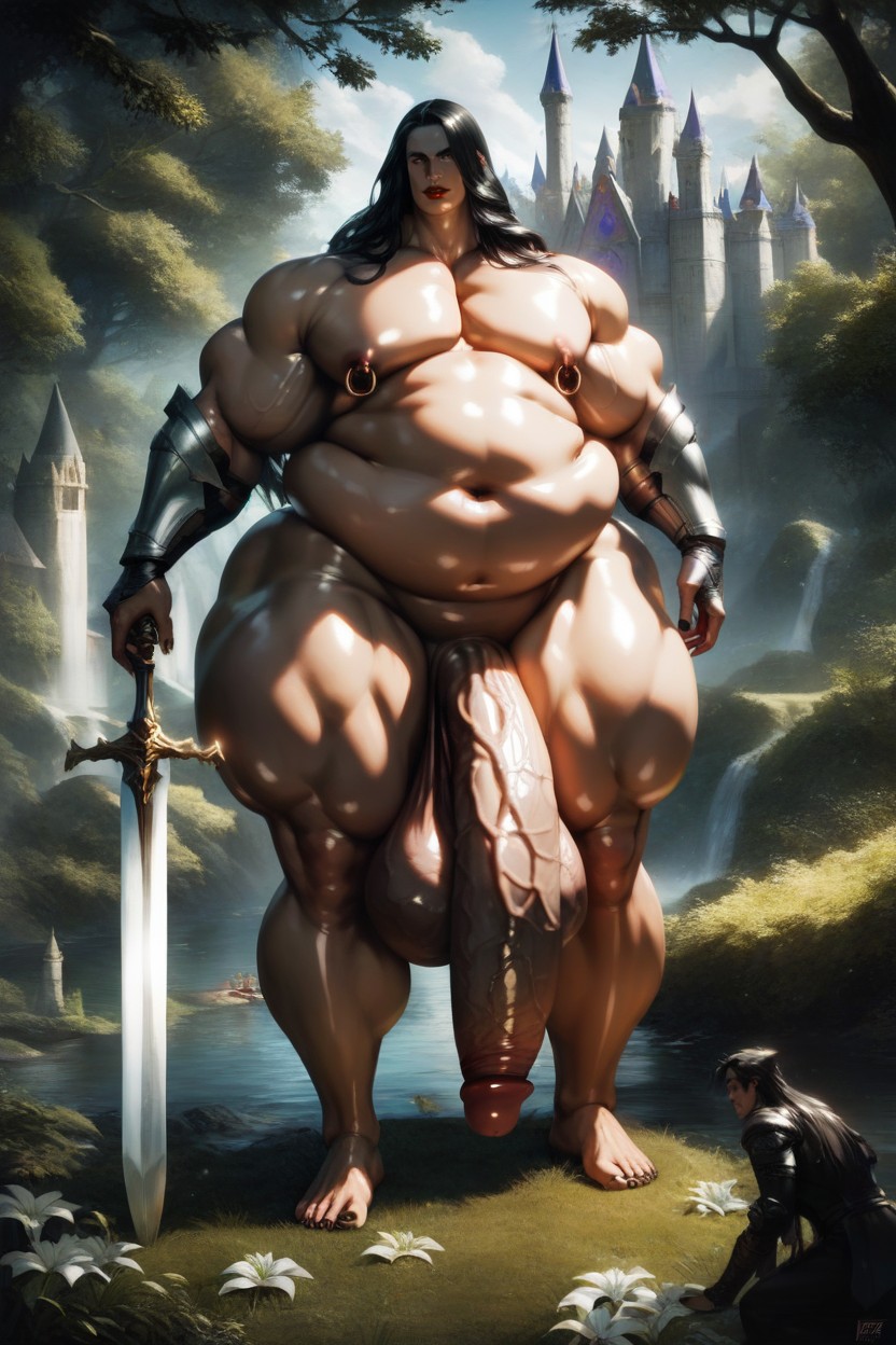 Penis Hanging Down To The Ground, Shiny Skin, Ambush Porno IA Gay