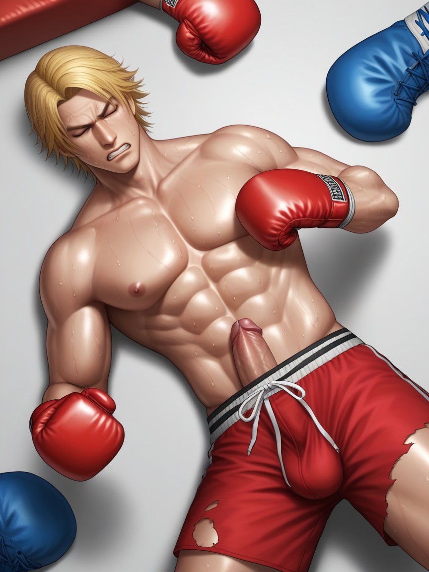 Droite, Aux Seins Nus, Defeated Porno IA Gay