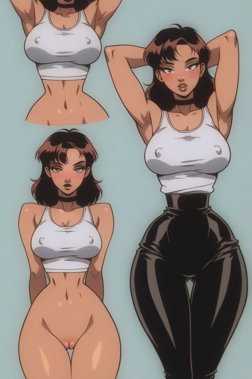 Snatched Waist, Arms Up, Bottomless Hentai AI Porn