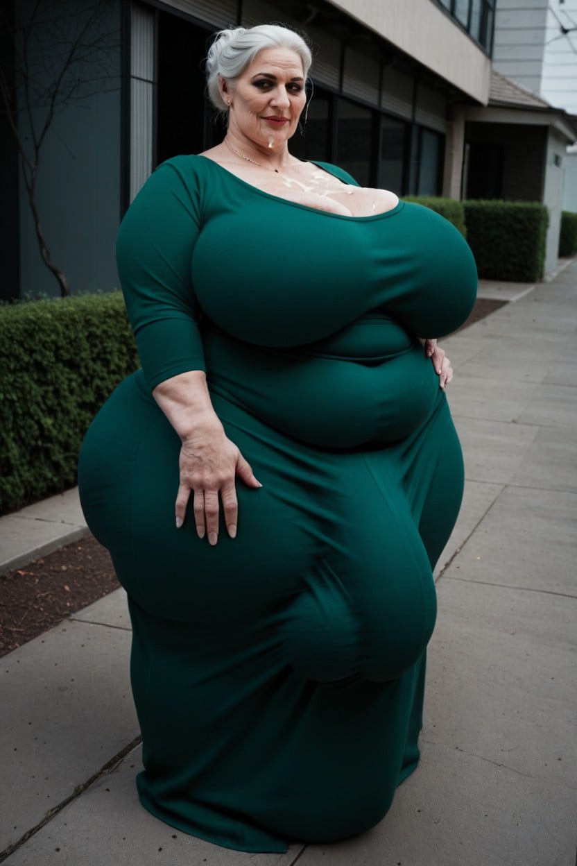 Milf, Hyper Thick Thighs, Taking Selfie AI Porn