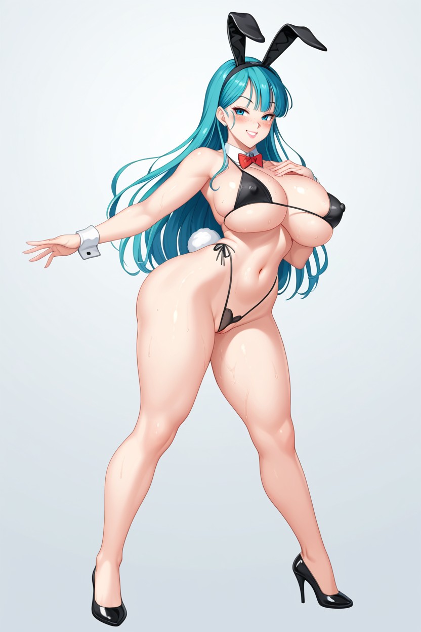 Standing, Rounded Ass, Perfect Nose Hentai AI Porn