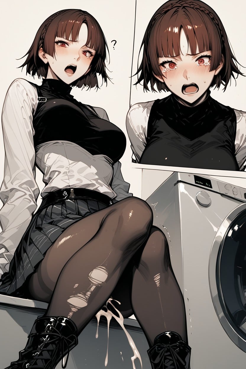 Cum On Body, Embarrassed, Stuck In Washing Machine Hentai IA