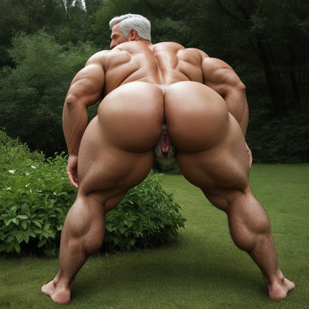 Vagina, Naked, White Beard AI Gay Porn