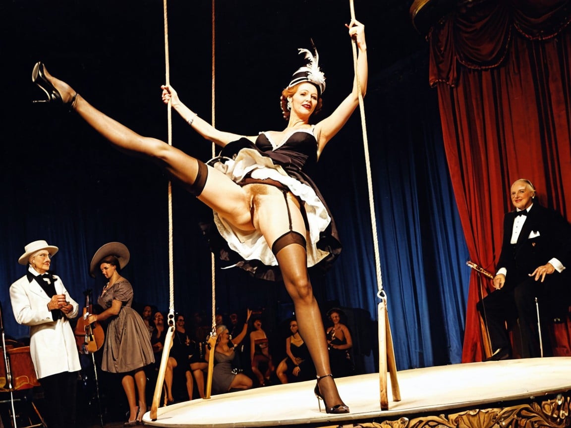 Edwardian Hat, Dancing, Jumping Porno IA