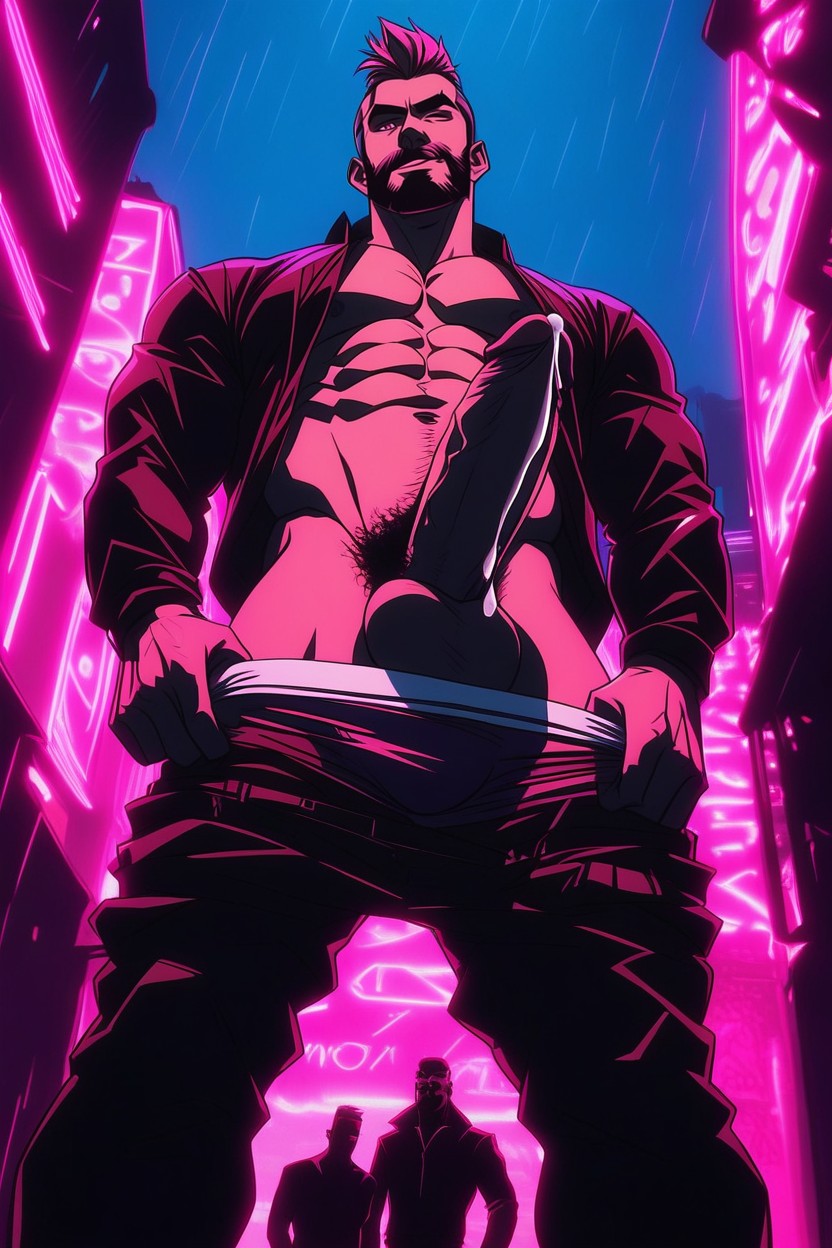 Huge Bulge, Wink, Male Bodies Only AI Gay Porn