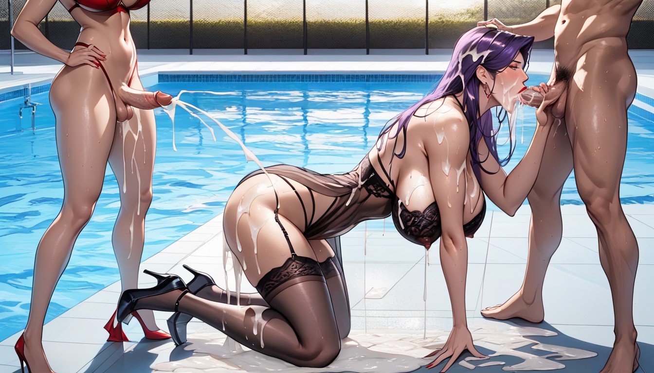 Piss, Milf, Lingerie Hentai IA
