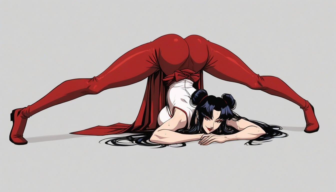 Black Hair, Looking Back At Viewer, Jack O' Lantern Hentai AI Porn