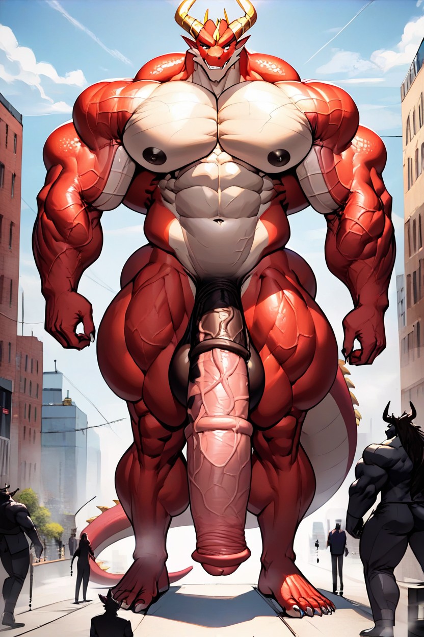 Gigantic Huge Cock, 포니 페니스, Massive Balls 퍼리 AI 포르노