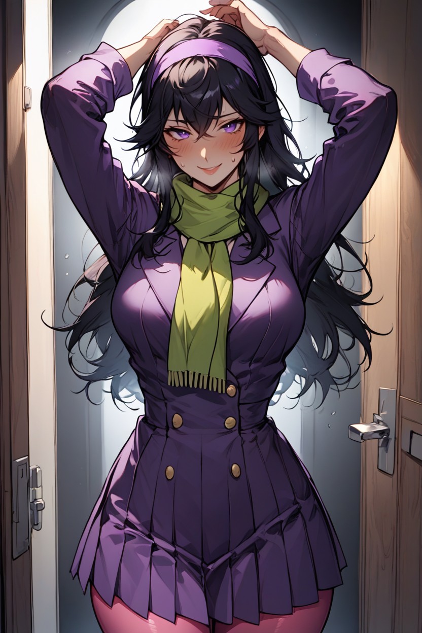 Wide Hips, Black Background, Soft Thighs Hentai AI Porn