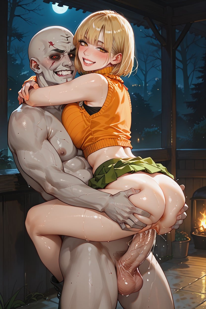 Resident Evil, Lights Out, Tied On Floor Hentai AI Porn