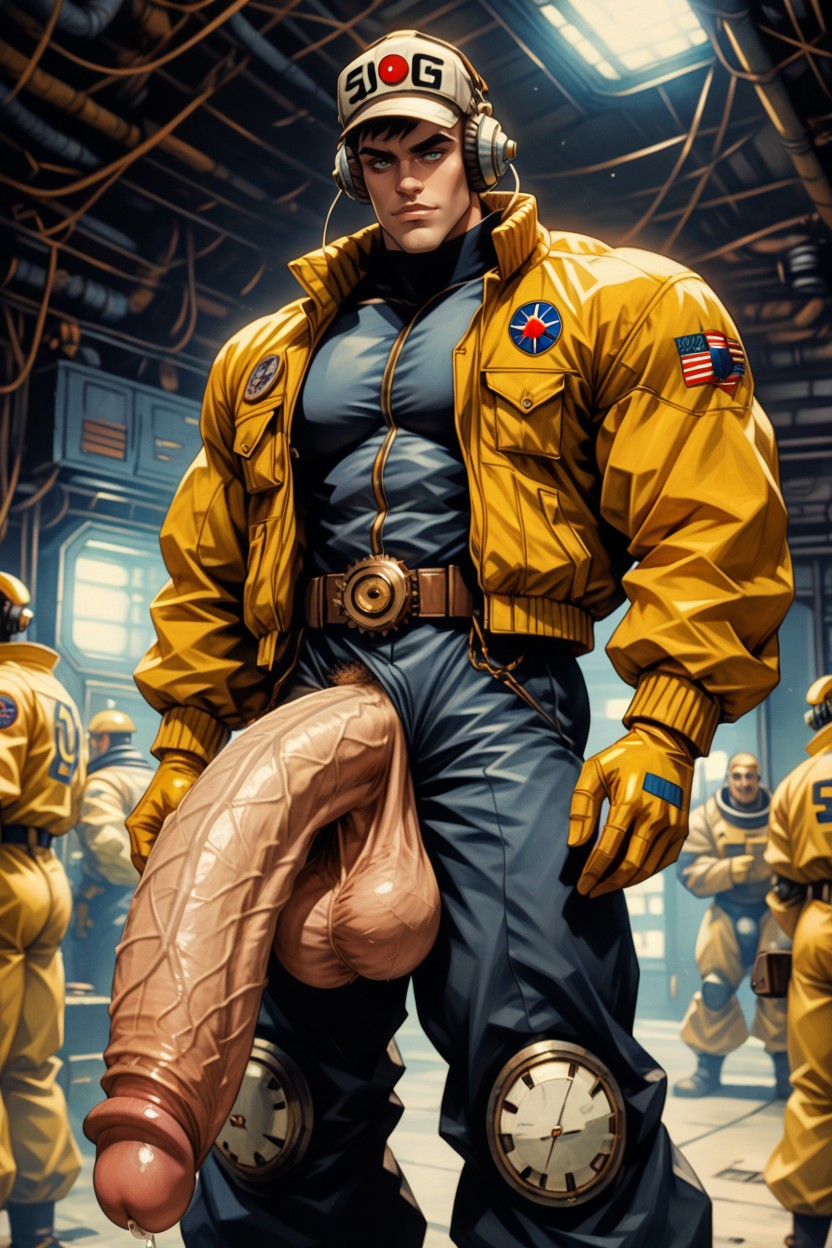 Ultra High Res, Huge Chin, Antigravity Boots AI Gay Porn