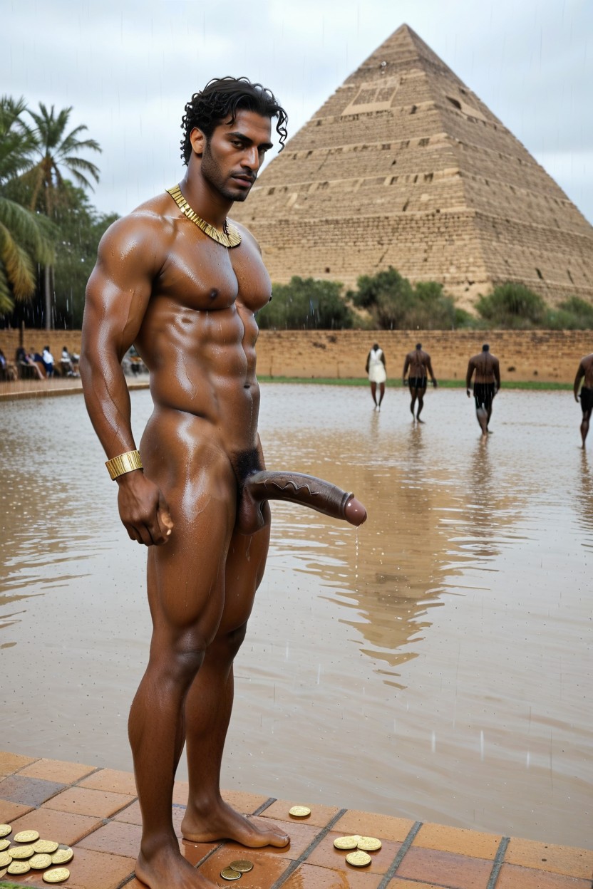 Pubic Hair, Full Body, Sweaty AI Gay Porn
