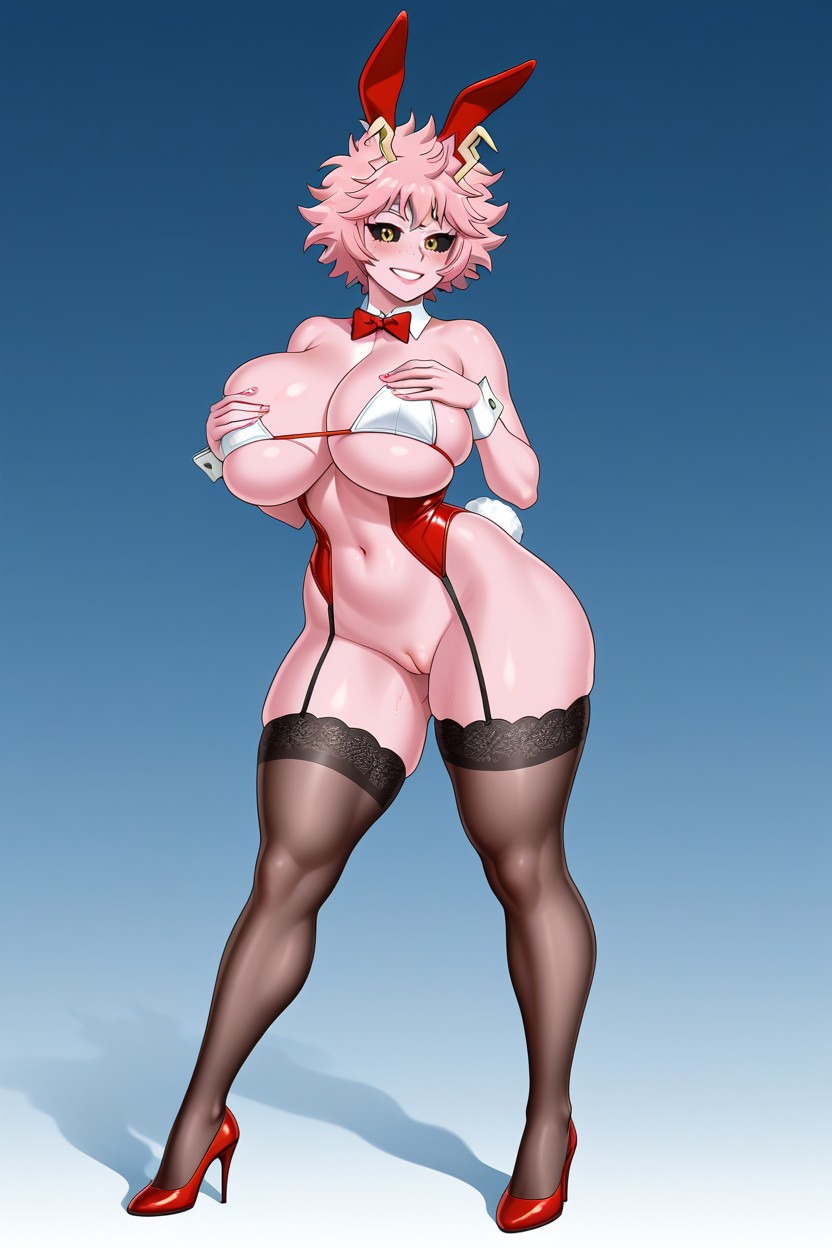 Smirk, Heart Shaped, Toned Hentai AI Porn