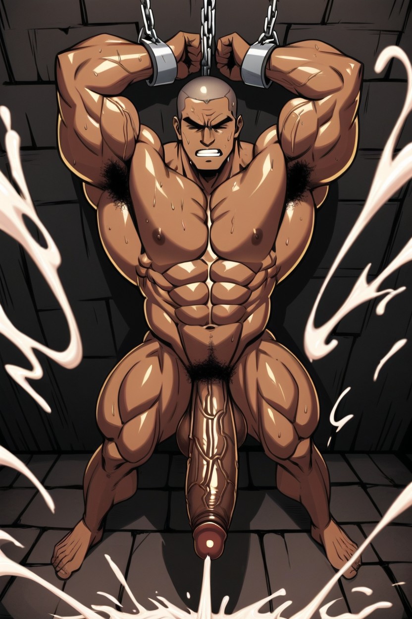 The Penis Swelled Up Hideously, Long Strands Of Cum, Entire Body Was Taut With Muscle With Thick Veins Visible Beneath The Surface AI Gay Porn