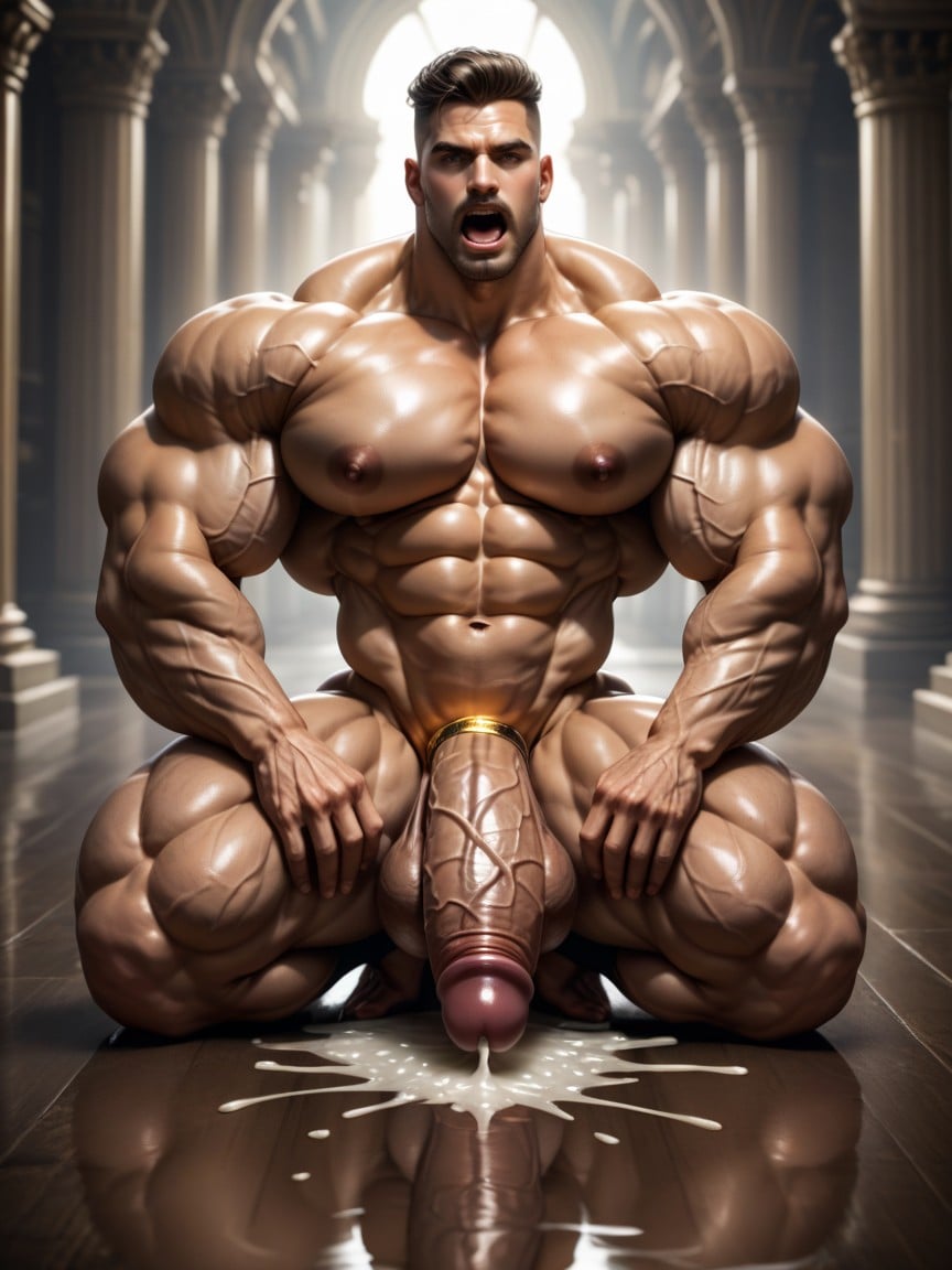 Veiny Body, Frotting, Mature Jock Face AI Gay Porn