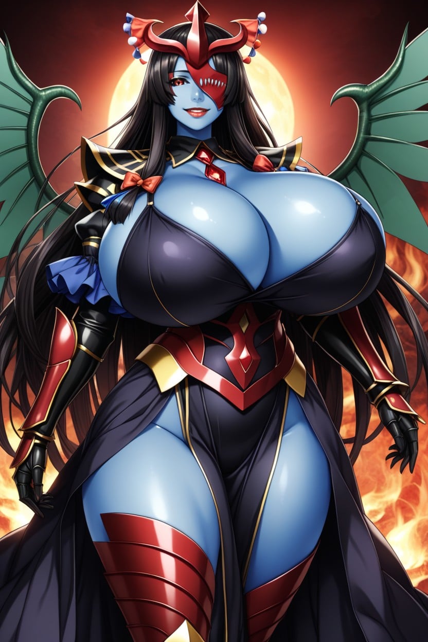 Fully Armored, Armor Gauntlets, Busty Beautiful Hentai AI Porn