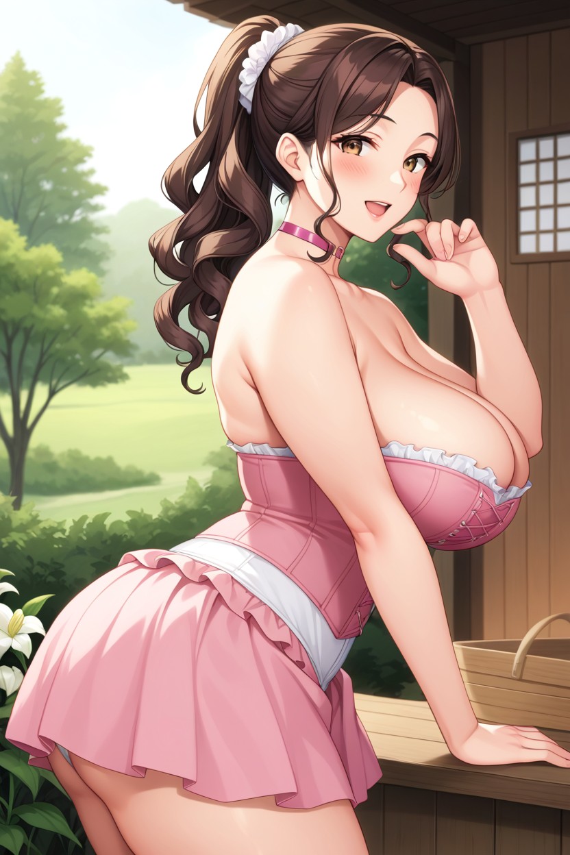 Anime Eyes, Perfect Body, Tulip Field Hentai AI Porn