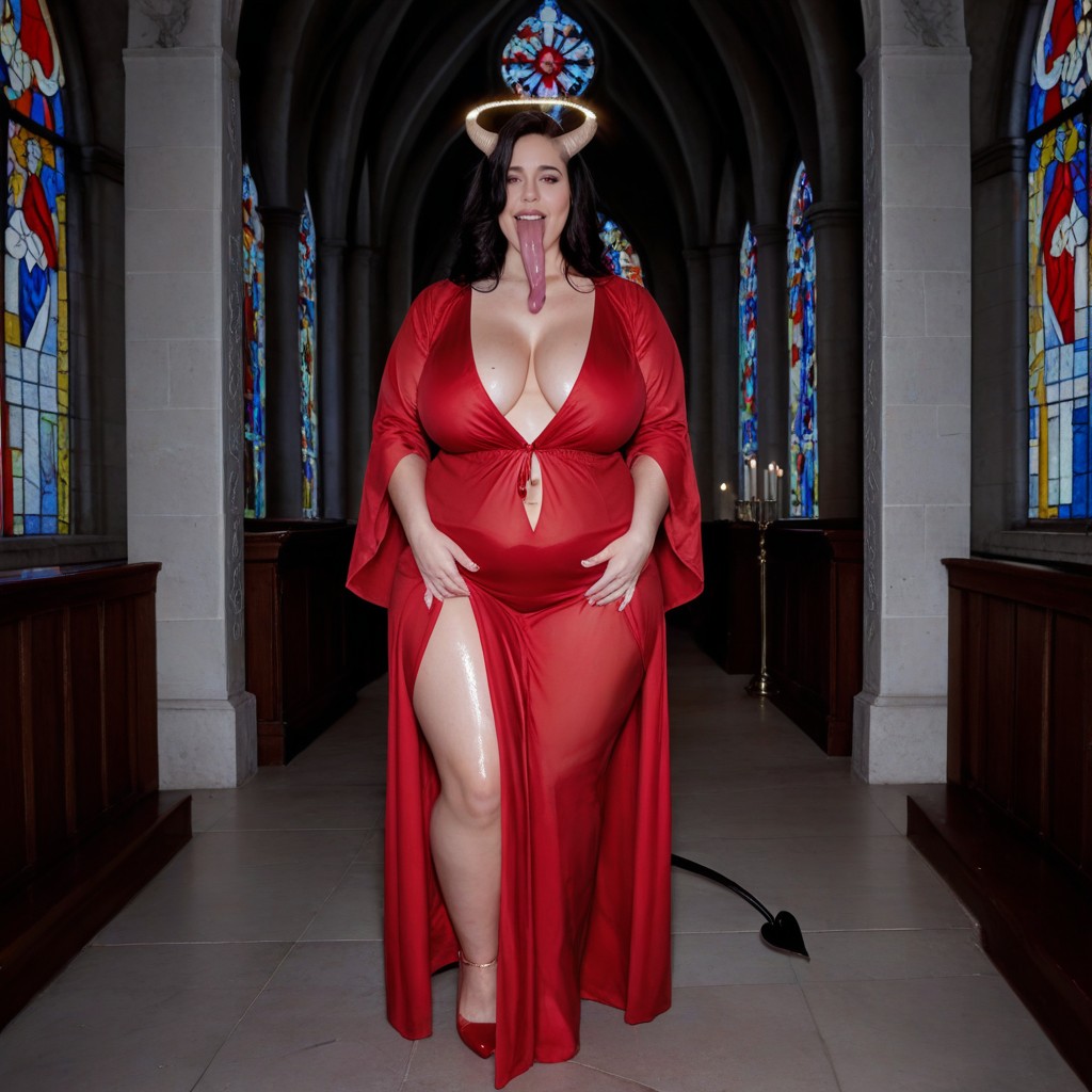 Full Cover Clothed, Unholy Halo, Church AI Porn