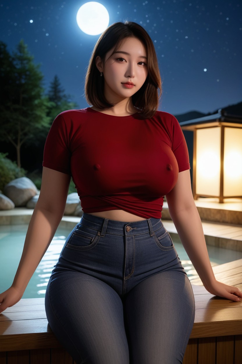 Perfect Anatomic Body, Perfect Skin, Thick Body 아시아 AI 포르노