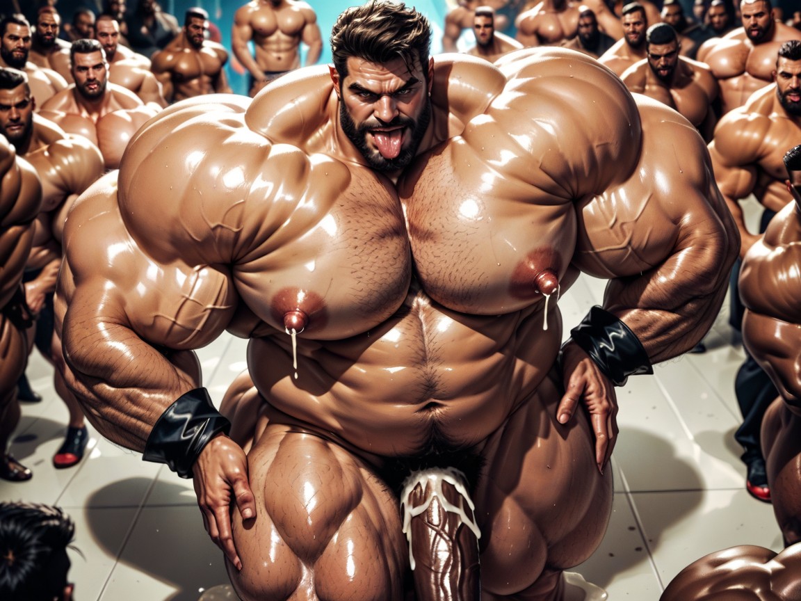 Huge Hyper Nipples, All Hyper Breasts, Triple Penetration In Ass AI Gay Porn