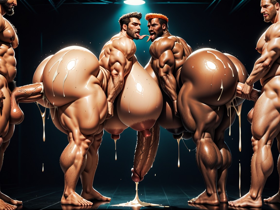 Mouth Agape, Gangbang Massive Ass, Harem AI Gay Porn