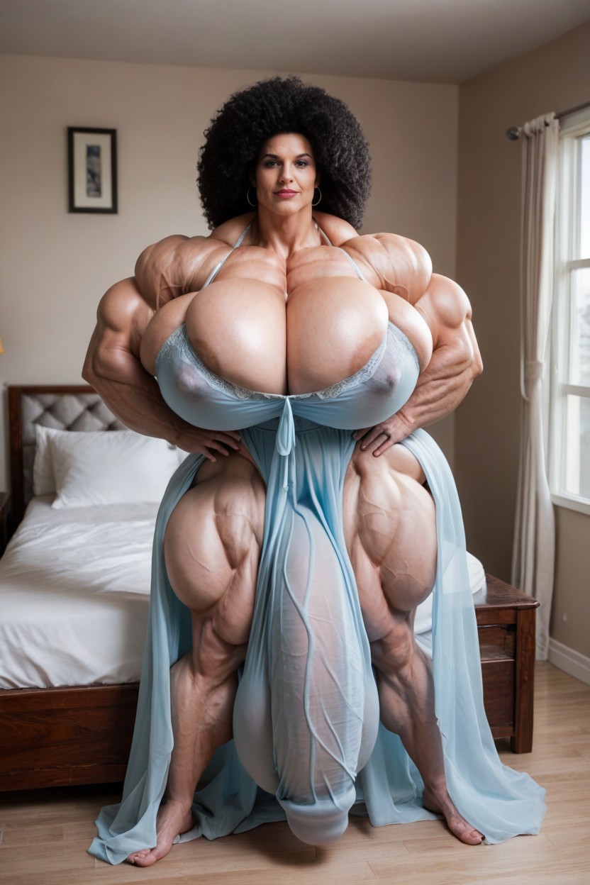 Penis Bulge Under Clothes, Sein Colossal, Massive Balls Porno IA transsexuelle