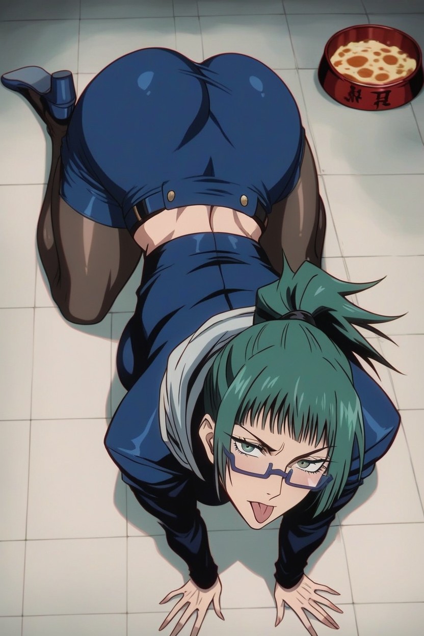 Top Down View, Fit, Very Short Hair Hentai AI Porn