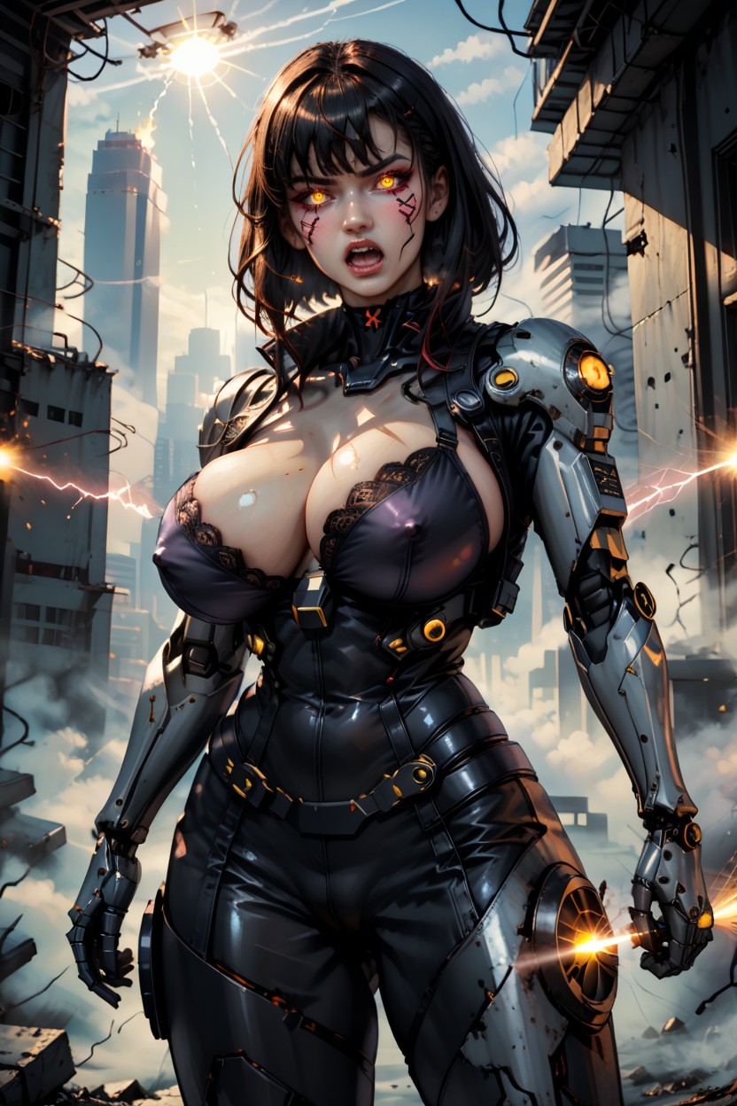 Perfect Body, Beautiful Detailed Photo, Shouting Hentai AI Porn