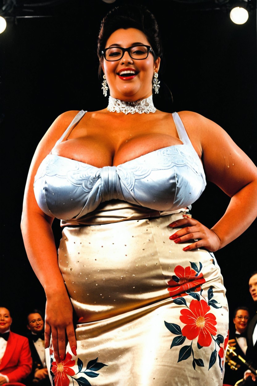 Audience, Japanese, Confident BBW AI Porn