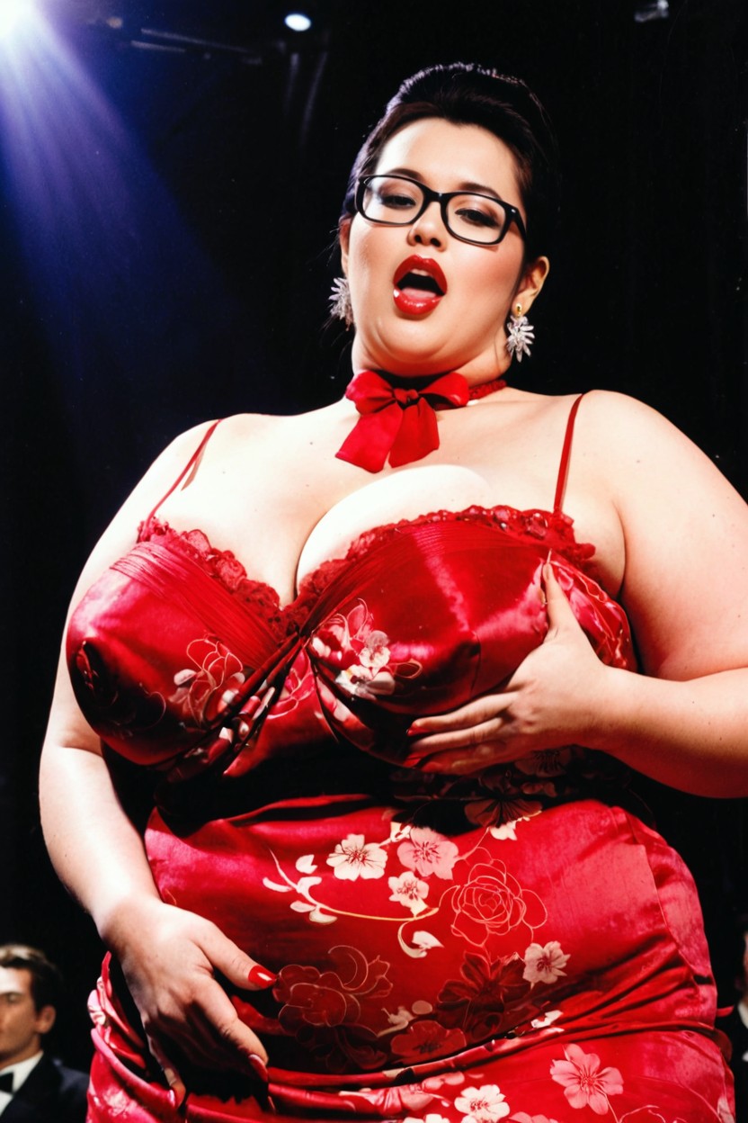 Maestro, Diva, Mouth Open BBW AI Porn