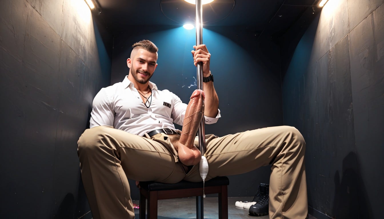 Dinero Y Poder, Sitting With Legs Spread, Mustache AI Gay Porn