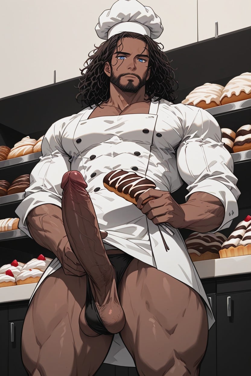 Big Cock, Erection, Chef AI Gay Porn