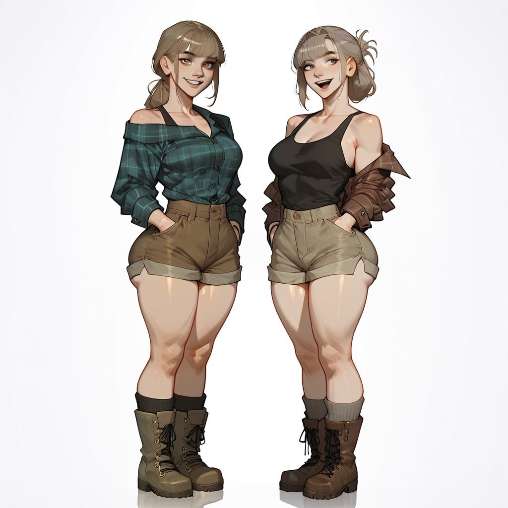Hands In Pockets, 18+, Fondo Simple Hentai IA