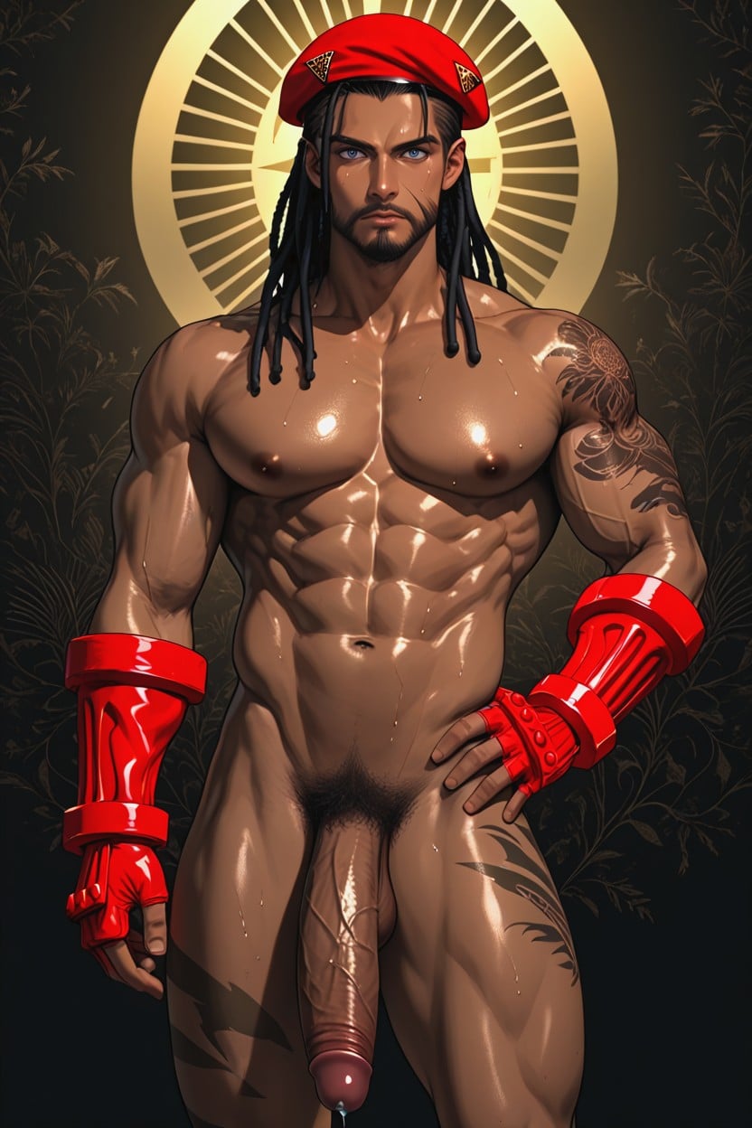 Wide Eyed, Precum Drip, Standing AI Gay Porn